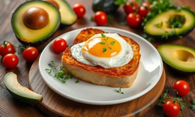 healthy breakfast eggs toast