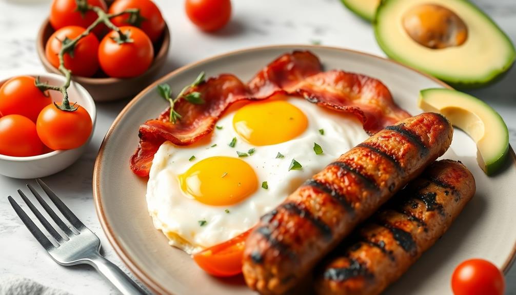 high protein breakfast meats