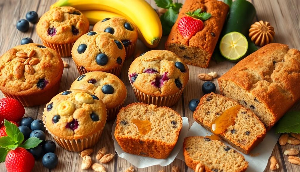 variety of baked goods