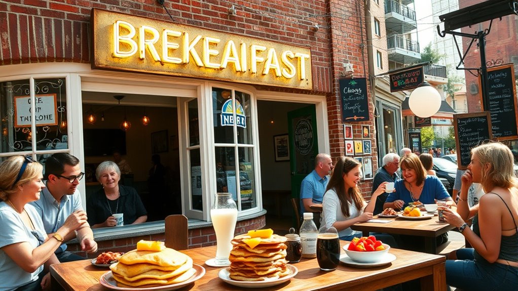 vibrant community brunch hub