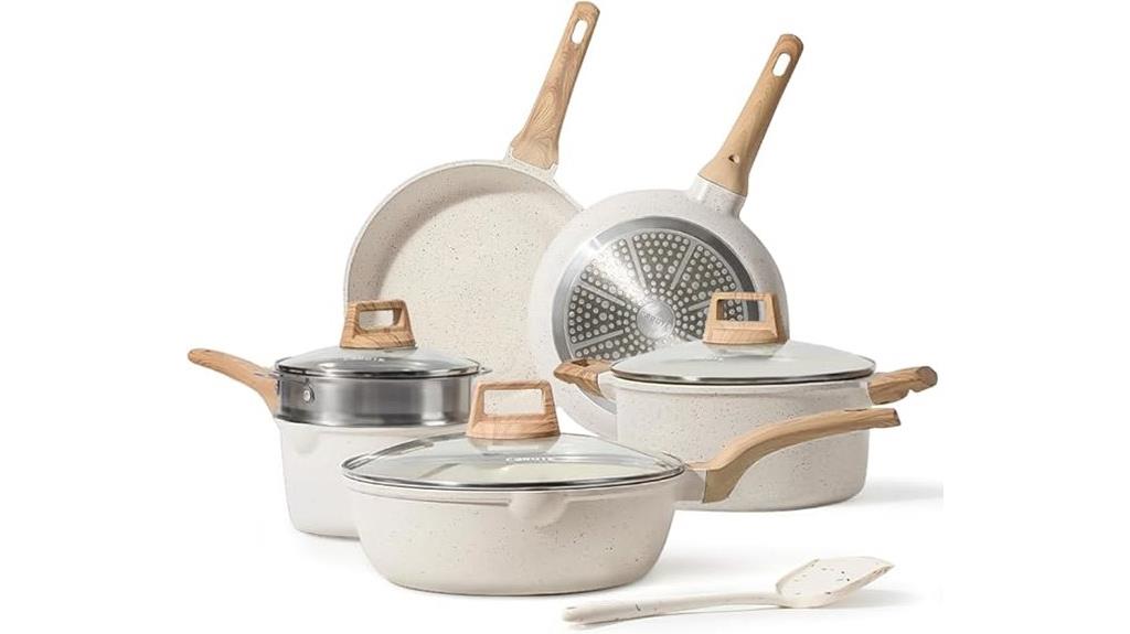 10 piece nonstick cookware set