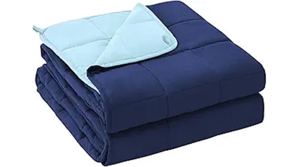 adult navy weighted blanket
