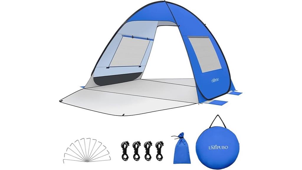 beach tent with sun protection