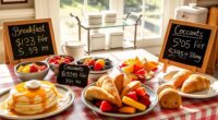breakfast catering pricing methods