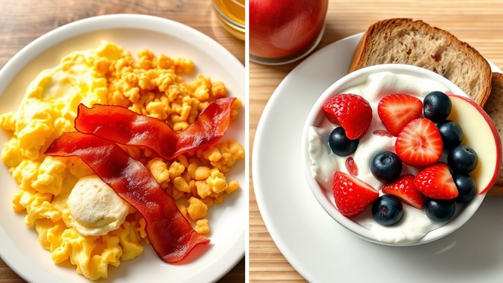 calorie and fat differences