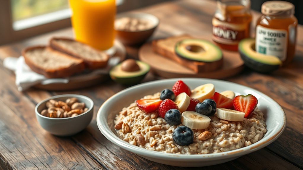 choose low sodium breakfast options