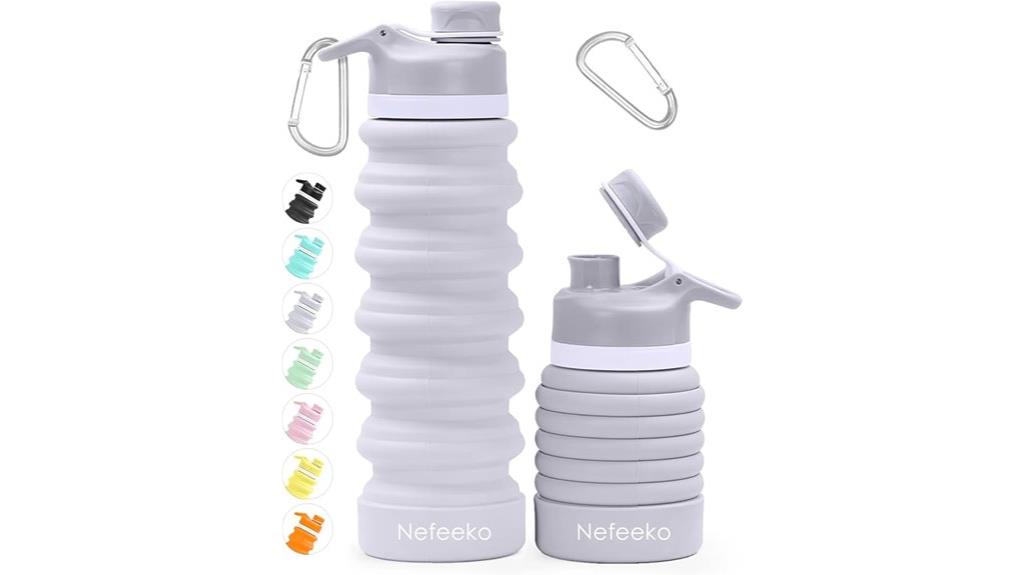 collapsible 26oz silicone bottle