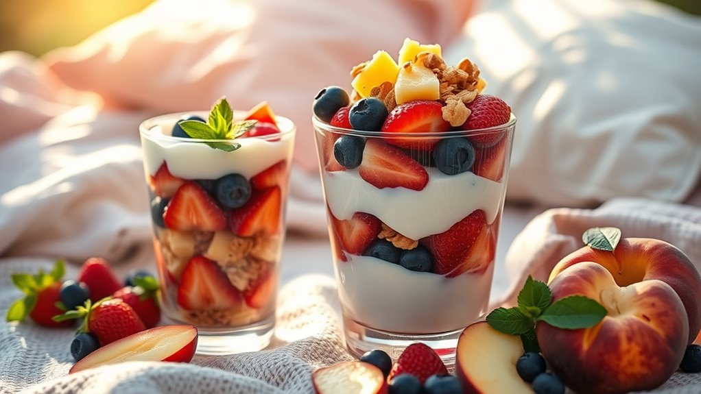 colorful fresh portable breakfast
