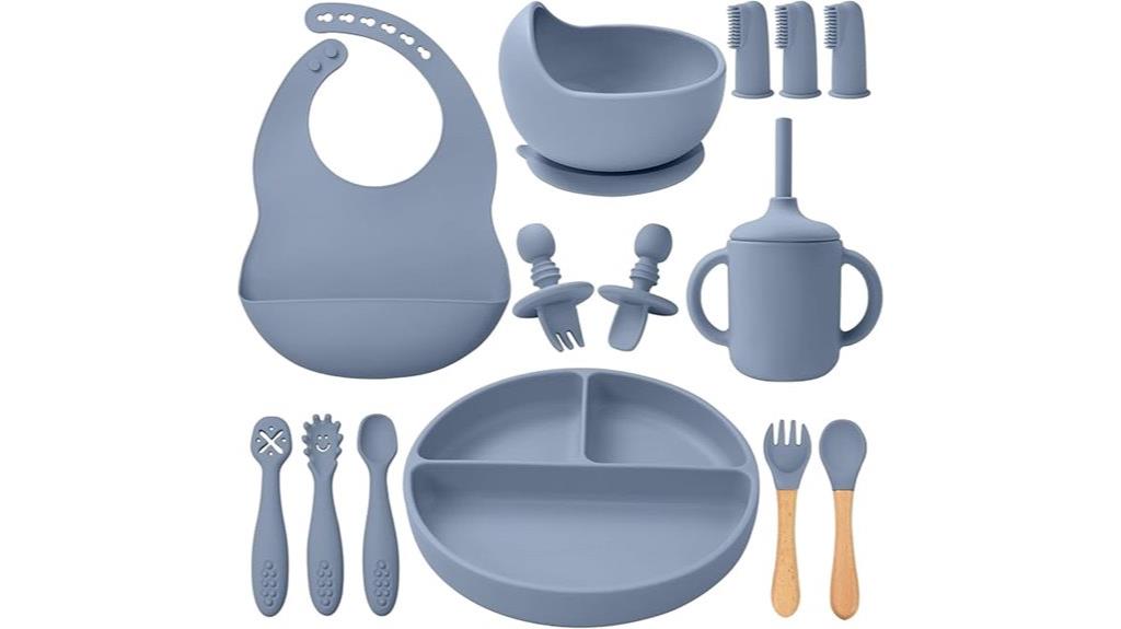 complete 14 piece silicone baby set