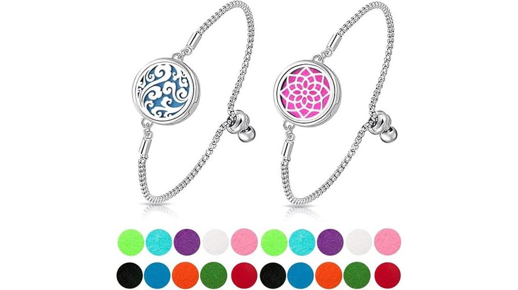 essential oil bracelet set