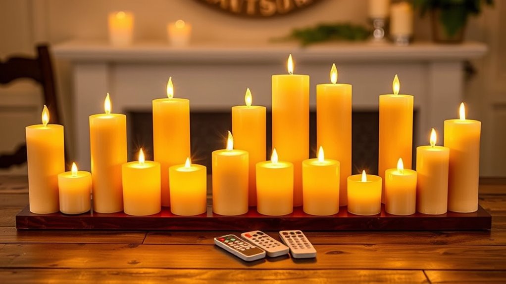 flameless led candle set