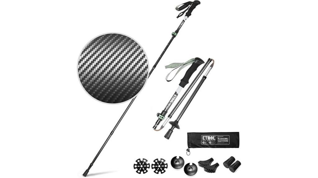 foldable carbon fiber poles