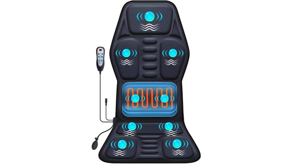 heated massage cushion with lumbar