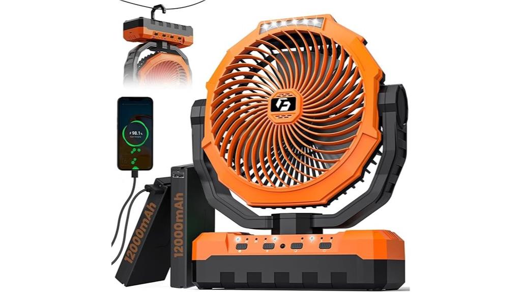 high capacity camping fan