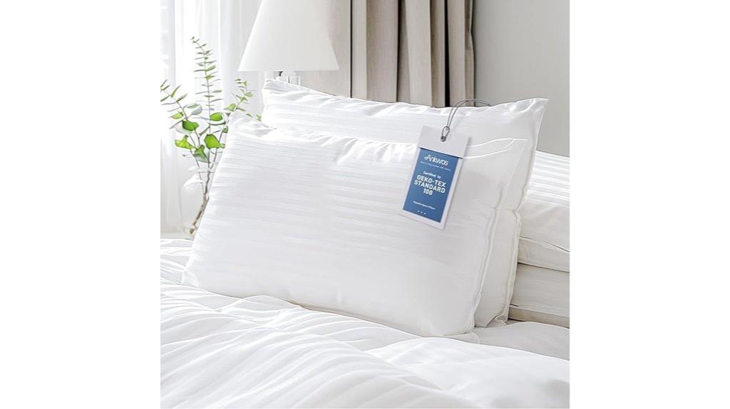 hypoallergenic side pillow set