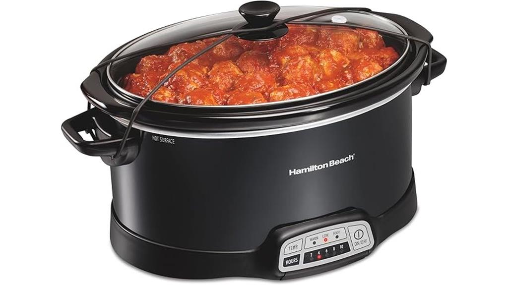large programmable slow cooker