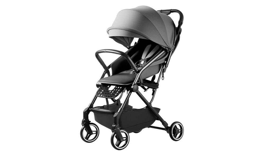 lightweight reclining travel stroller