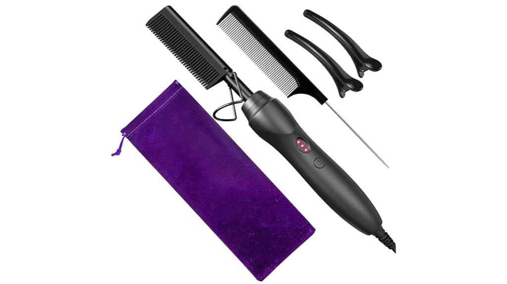 multi function ceramic hair comb