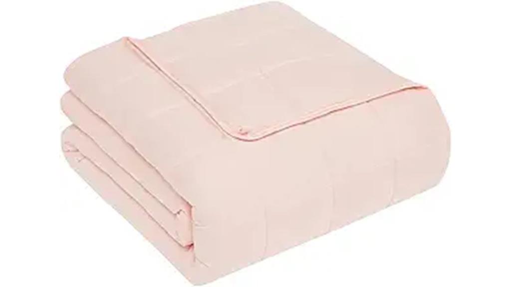 pink 12lb weighted blanket