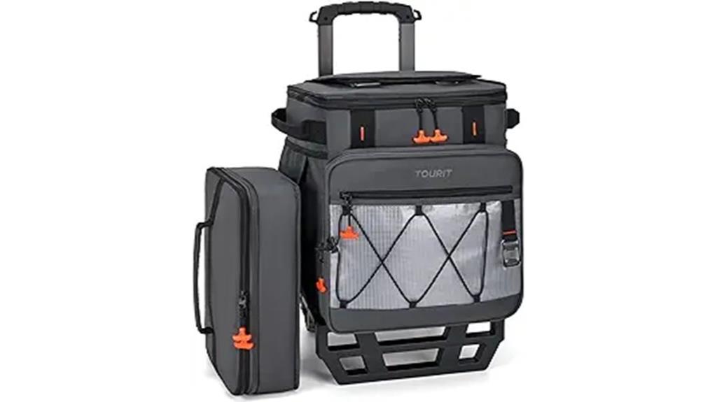 portable collapsible rolling cooler