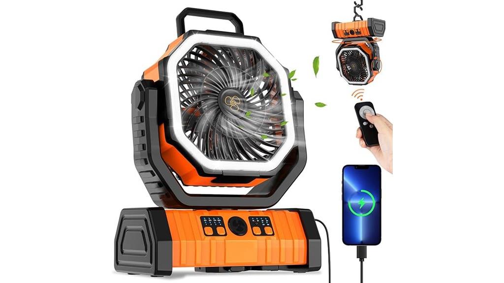 portable fan with power bank