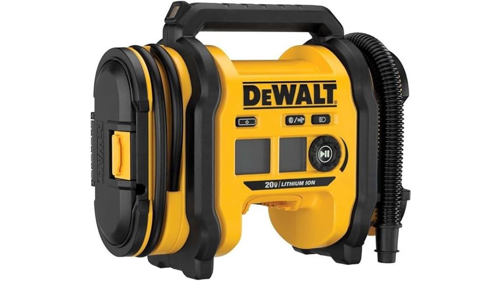 portable tire inflator with auto shutoff