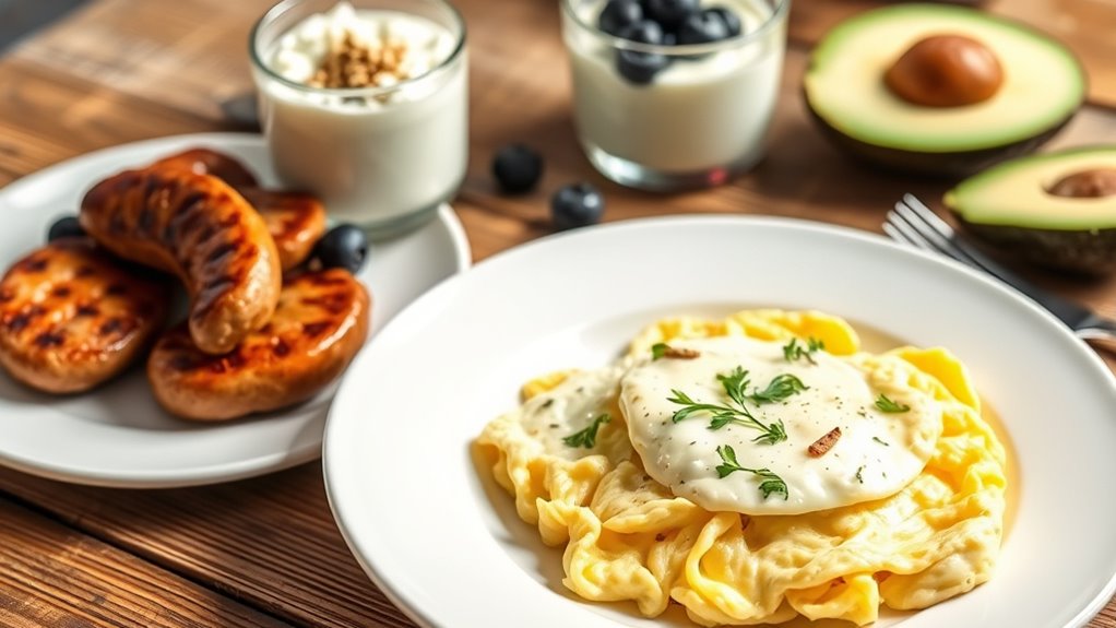 protein rich breakfast aids weight