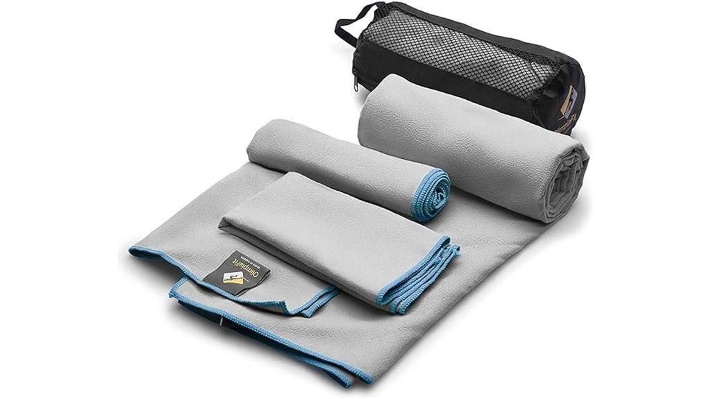 quick dry microfiber towel set