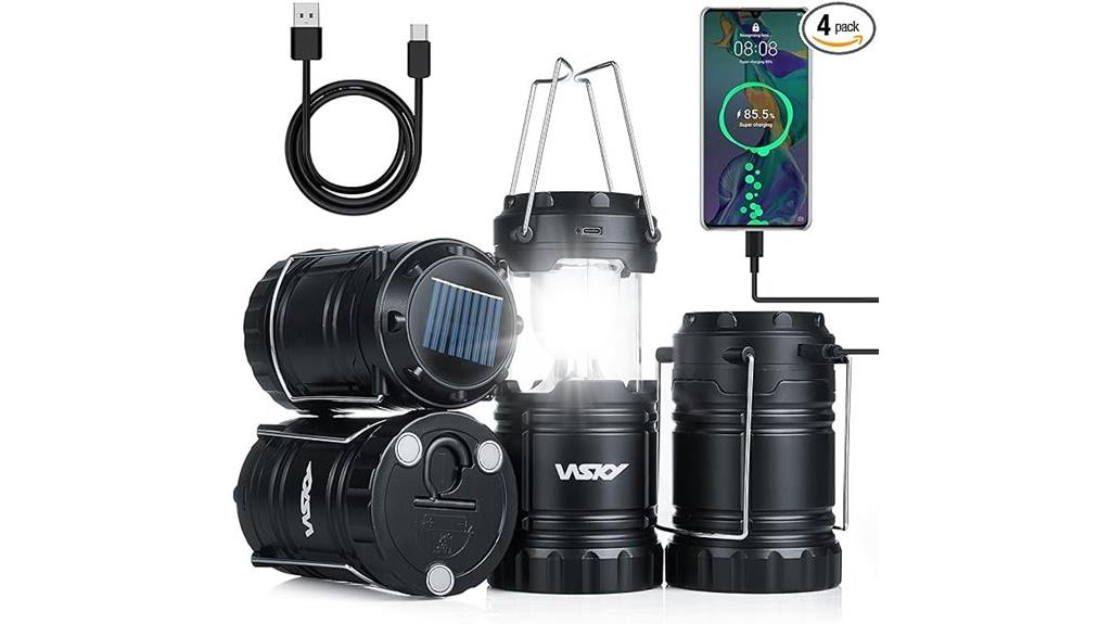 rechargeable solar camping lanterns