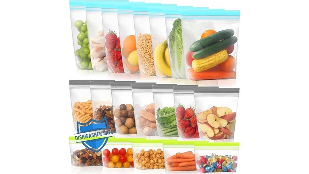 reusable freezer storage bags