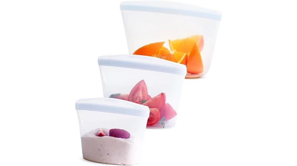 reusable silicone food bags