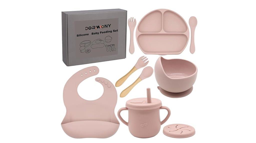 silicone baby feeding set