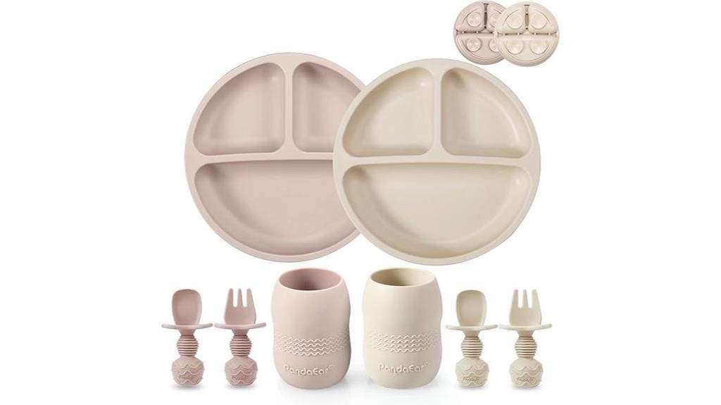 silicone baby feeding set