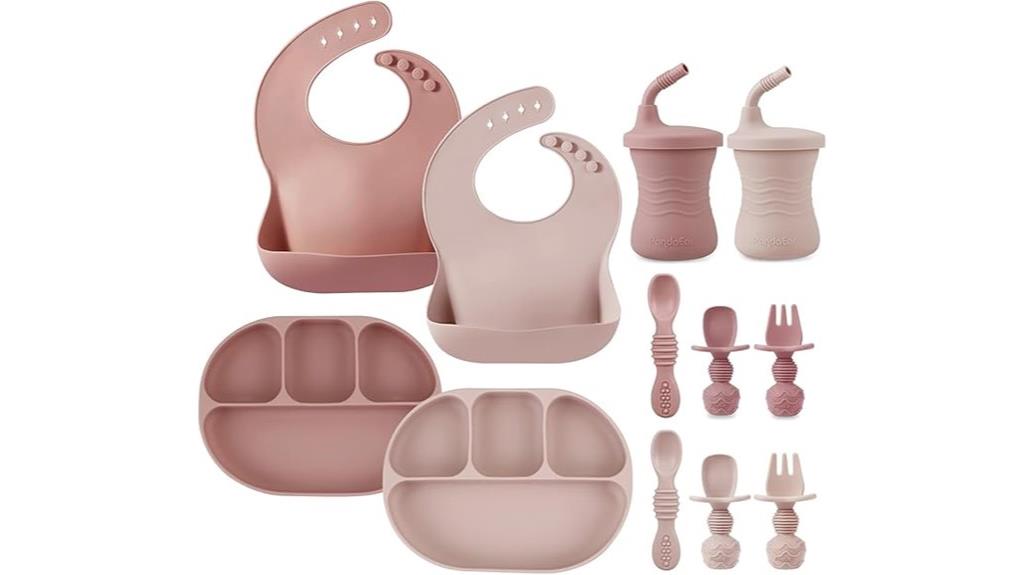silicone baby feeding set
