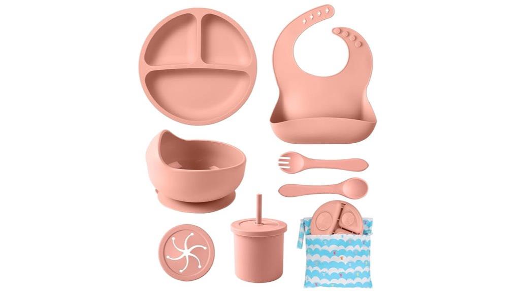 silicone baby feeding set