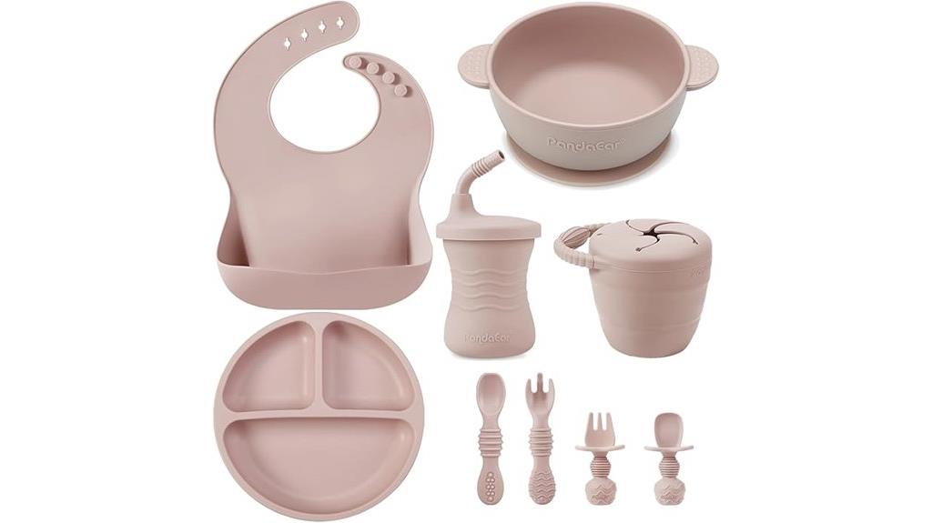 silicone baby feeding set