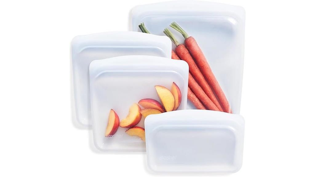 silicone reusable food bags