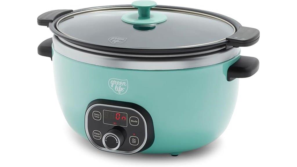 six quart ceramic slow cooker