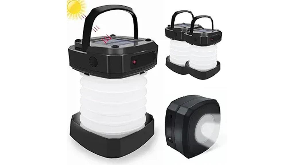 solar led lanterns 2 pack
