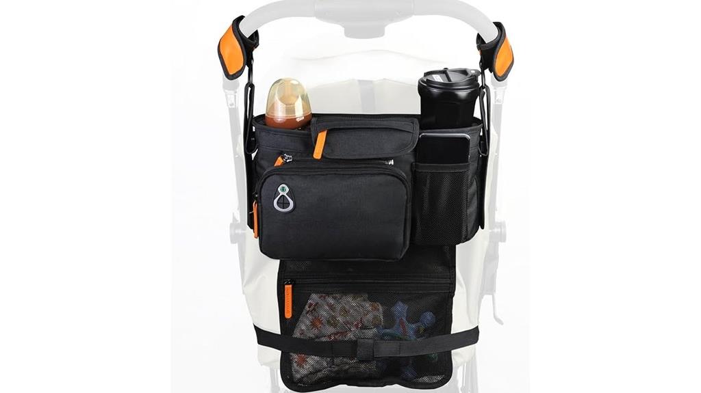 stroller organizer with holders