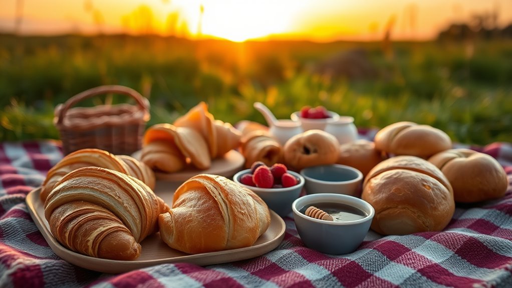 sweet baked pastry assortment