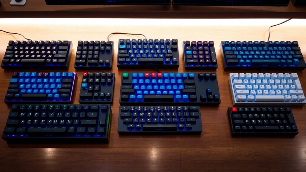 top blue switch compact keyboards
