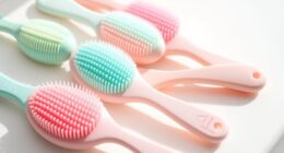 top silicone hair massage brushes