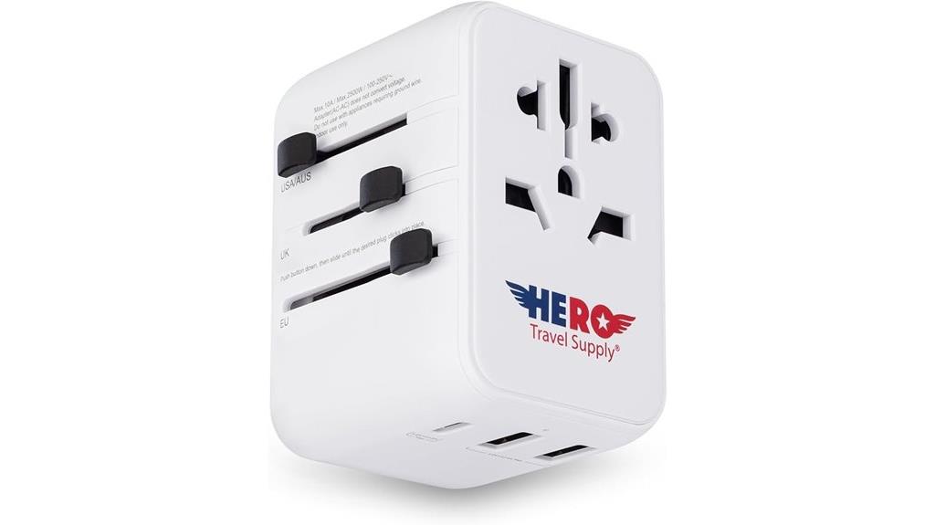 universal travel adapter with usb