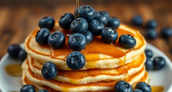 blueberry cottage cheese pancakes