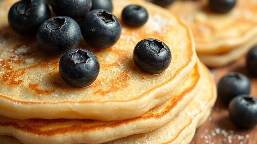 blueberry cottage cheese pancakes