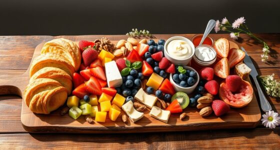 breakfast grazing board arrangements