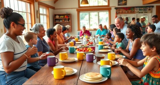 community breakfast team building