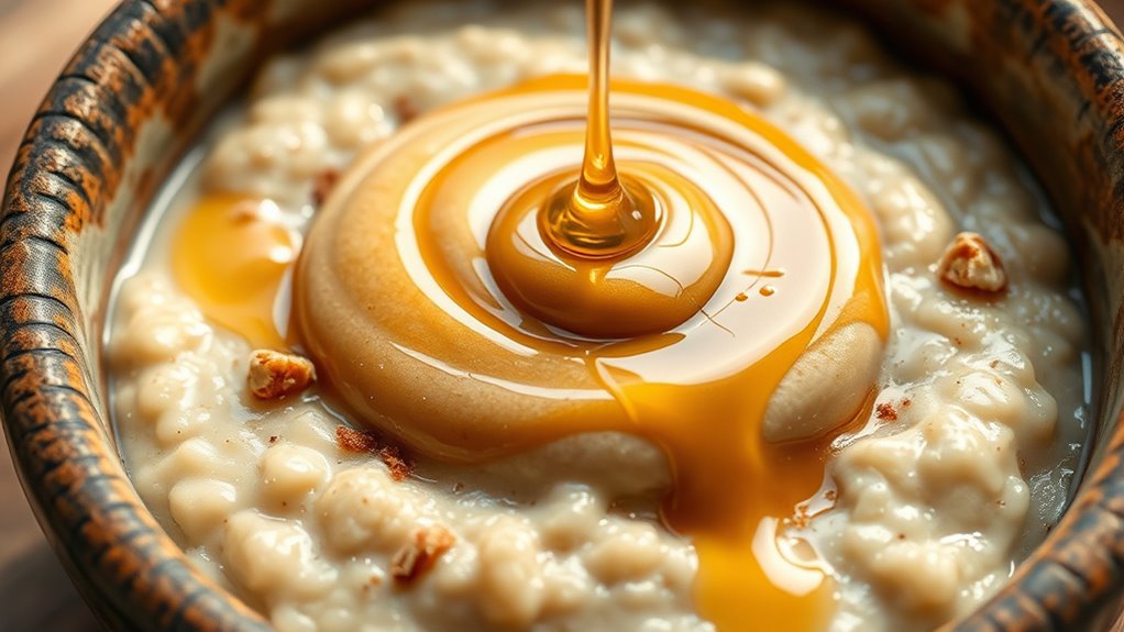 creamy almond honey porridge