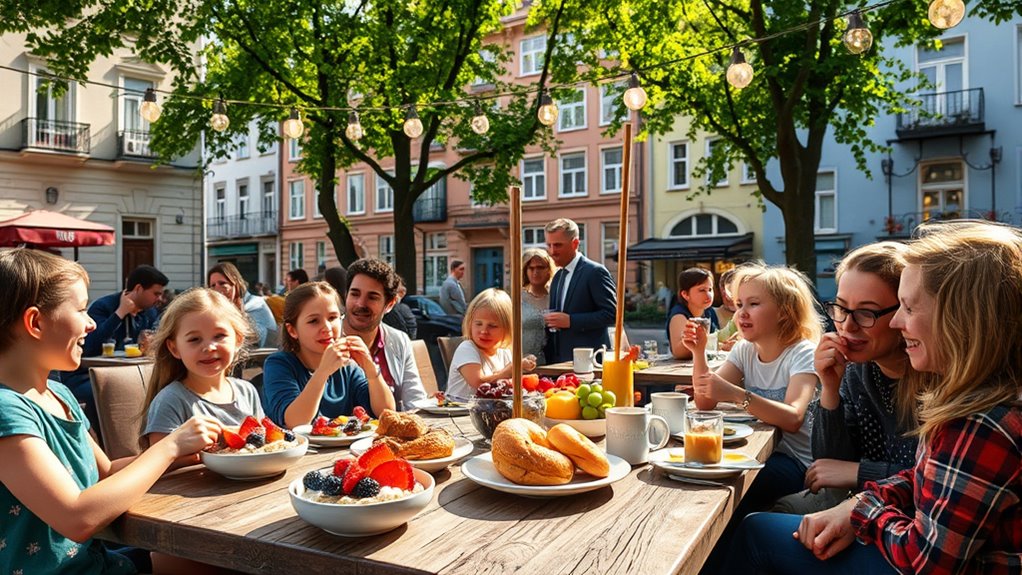 family friendly brunch scene